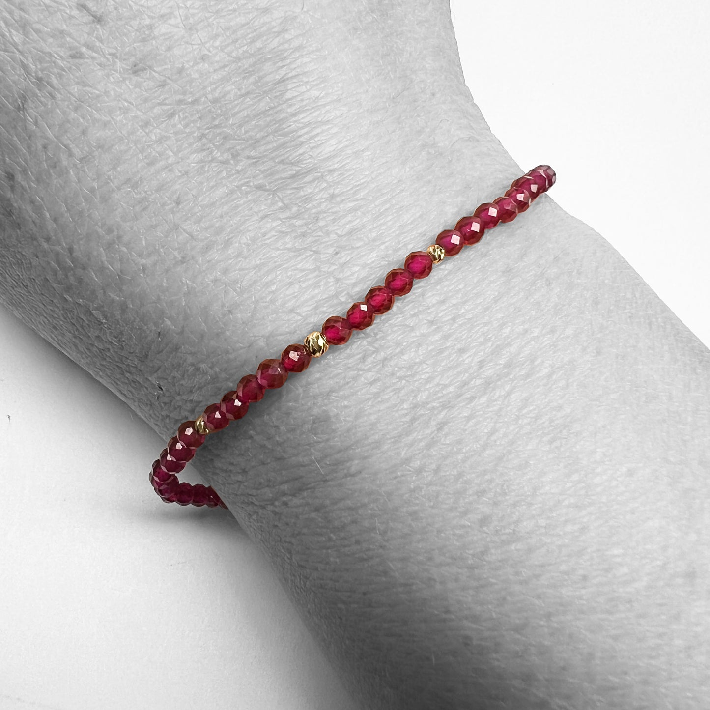 Ruby Beads Bracelet