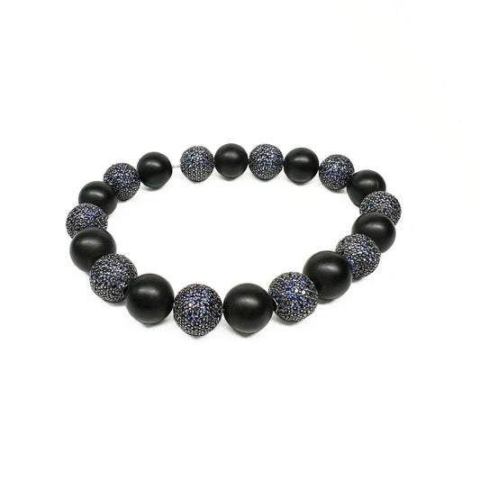 Blue Sapphire Beads Bracelet