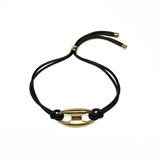 14ky Leather Bracelet